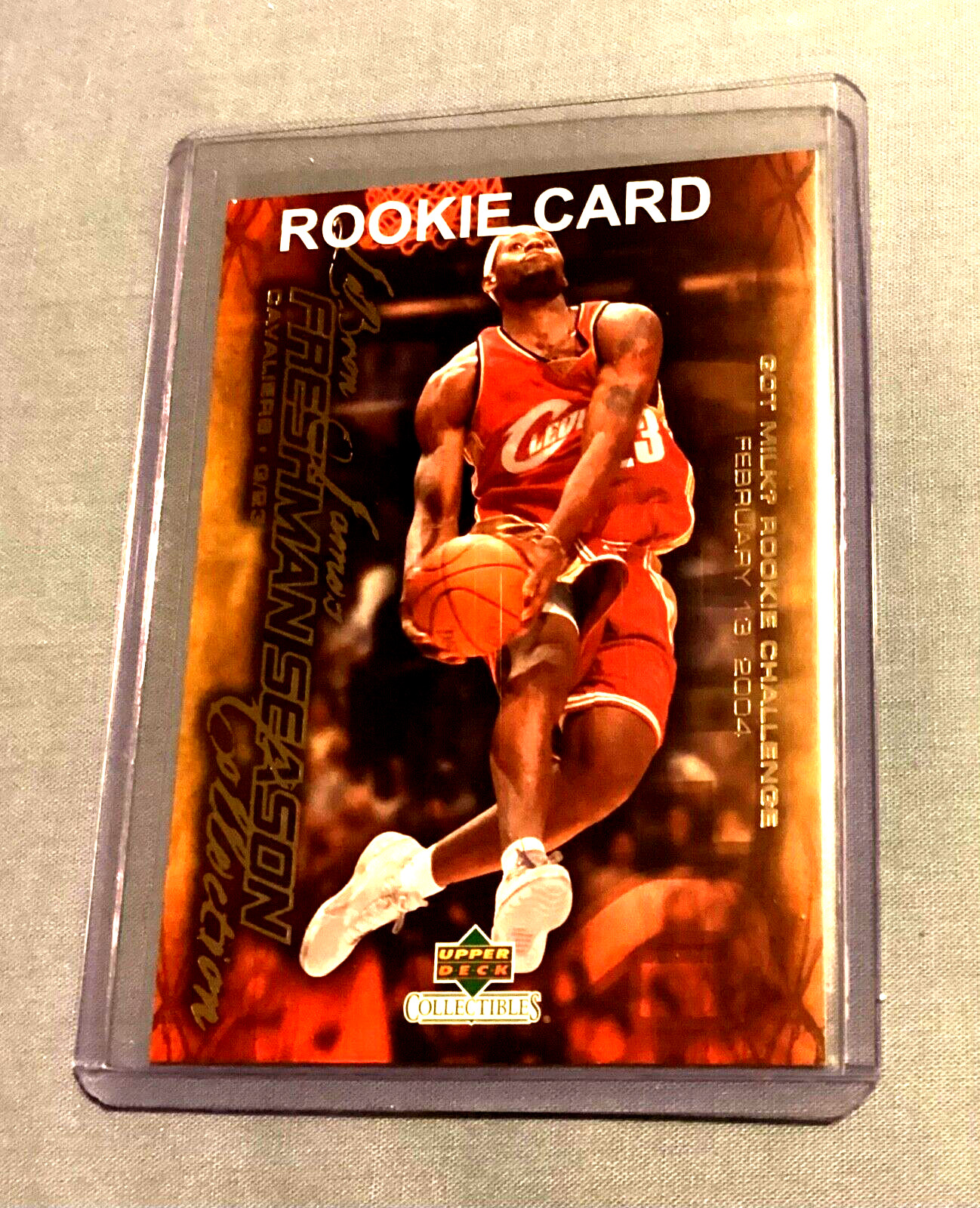 LeBron James Rookie Upper Deck 2003 Set 03-04 Short Print Card Lakers Game #54 LeBron James Rookie Upper Deck 2003 Set 03-04 Short Print Card Lakers Game #54