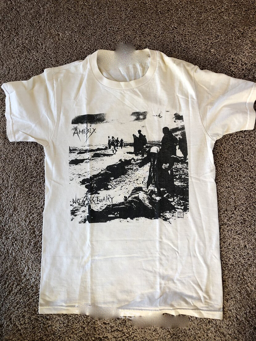 Vtg Amebix No Sanctuary Cotton White All Size Unisex Tee Shirt