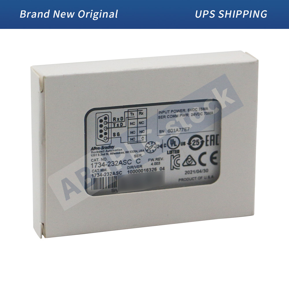 New 1734-232ASC Allen Bradley POINT I/O RS-232 ASCII Interface New 1734-232ASC Allen Bradley POINT I/O RS-232 ASCII Interface