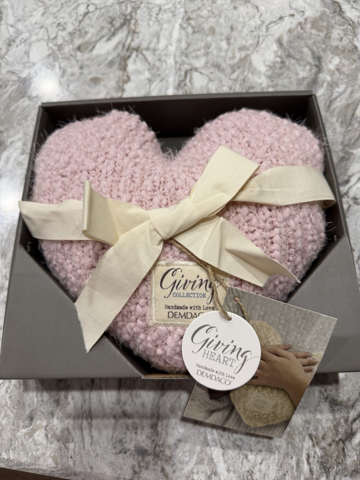 DEMDACO Giving HEART-Pink Plush Pillow GIFT A HUG OF LOVE - Anniversary/Birthday DEMDACO Giving HEART-Pink Plush Pillow GIFT A HUG OF LOVE - Anniversary/Birthday