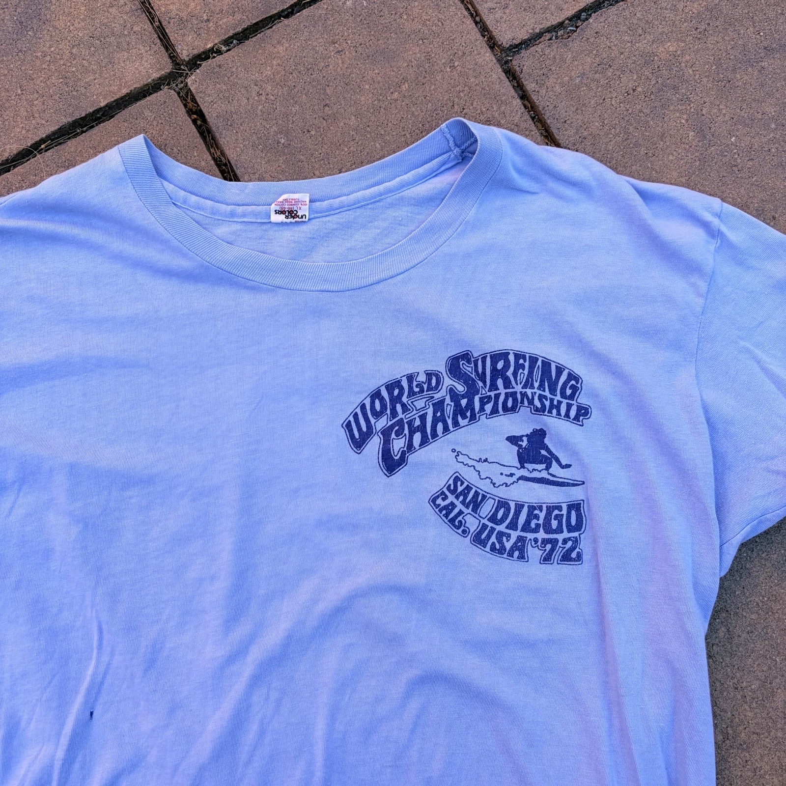 Vintage 1972 World Surfing Championship San Diego Tee Shirt Single Stitch XL