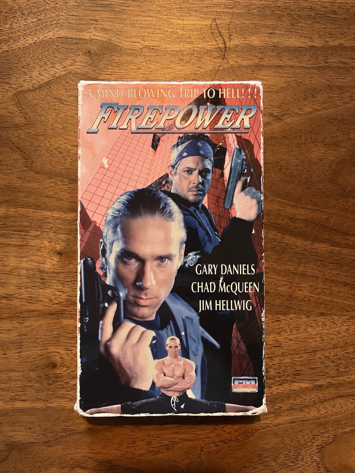 Firepower VHS Tape Rare Cult Action Low Budget PM Home Video Ultimate Warrior