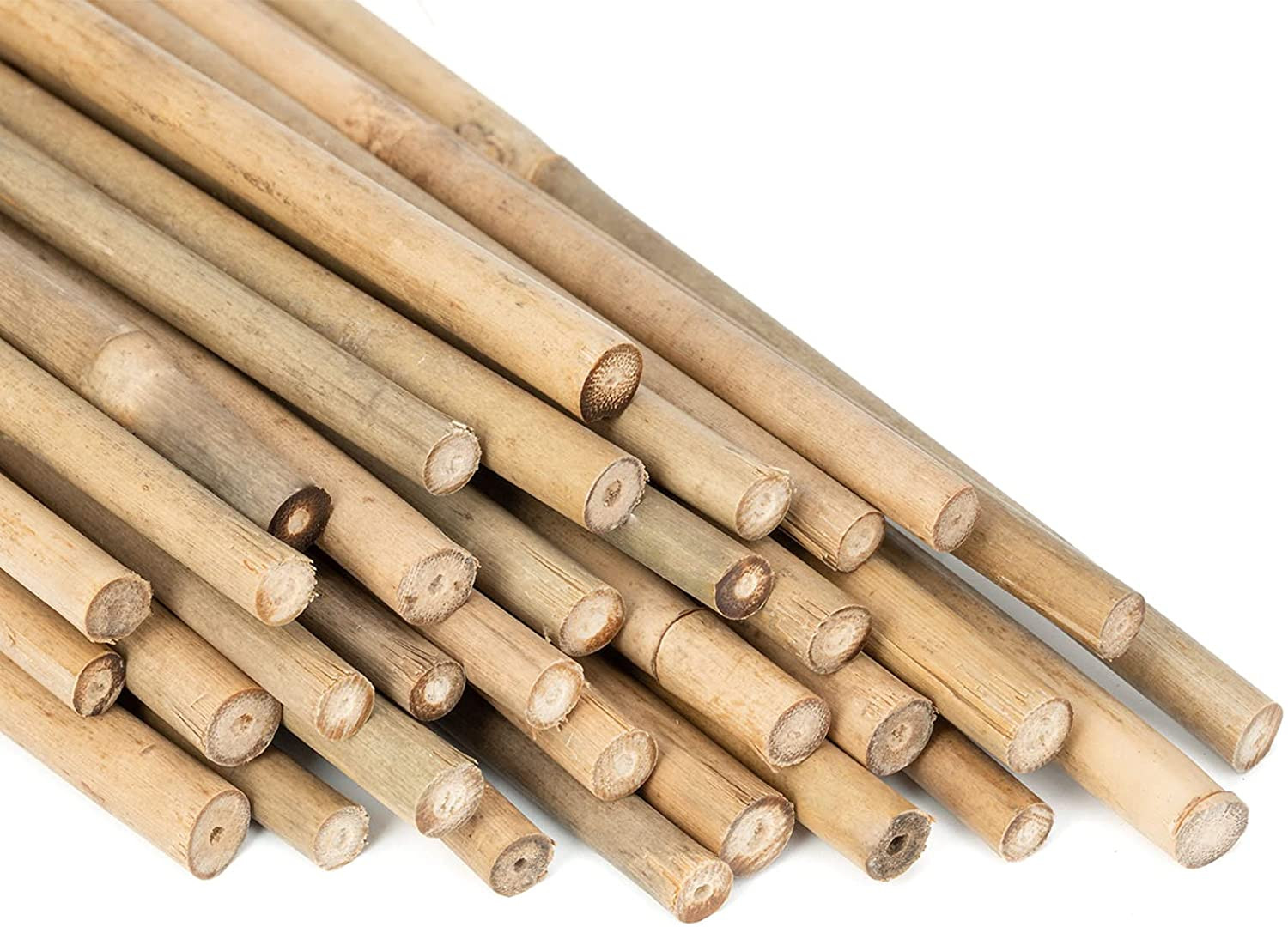 Plant Stakes,18N Natural Bamboo Stakes, 20Pcs Garden Plant Support Stakes