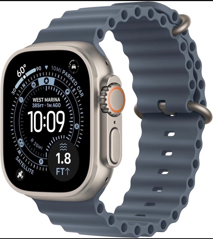Apple Watch Ultra 3 49mm Cell Titanium Anchor Blue Ocean Band