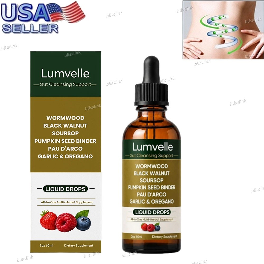 1-5PCS LUMVELLE Wormwood Herbal Drops Wild Harvested Botanical Digestive Support