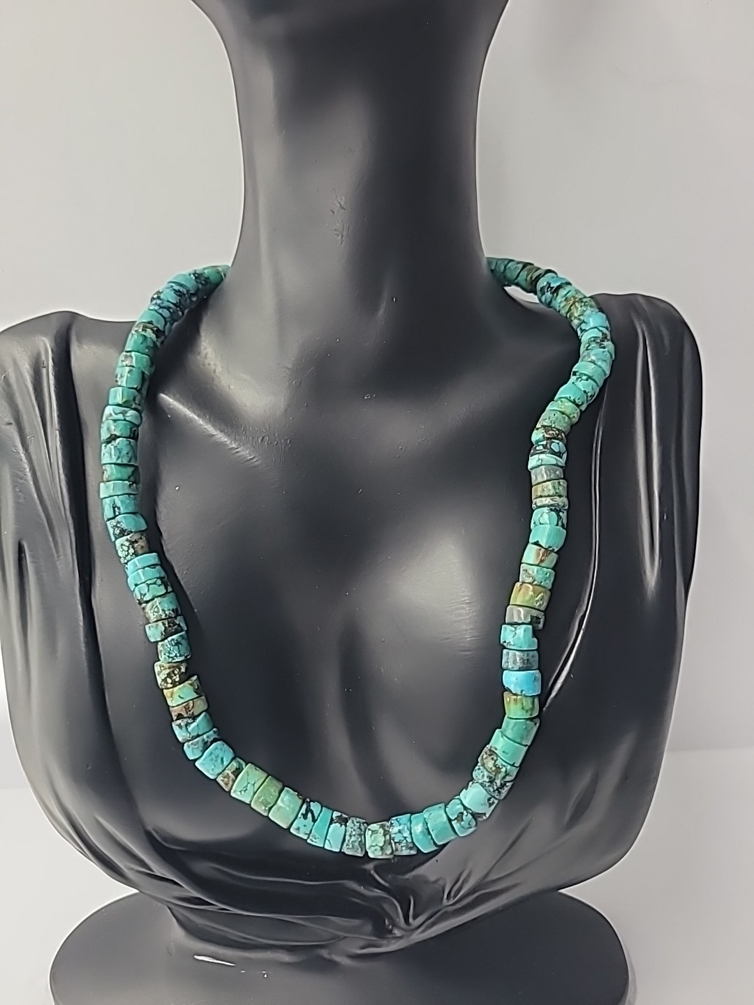 Vintage Kenneth Jay Lane KJL Turquoise Heishi Bead Necklace Southwest Jewelry Vintage Kenneth Jay Lane KJL Turquoise Heishi Bead Necklace Southwest Jewelry