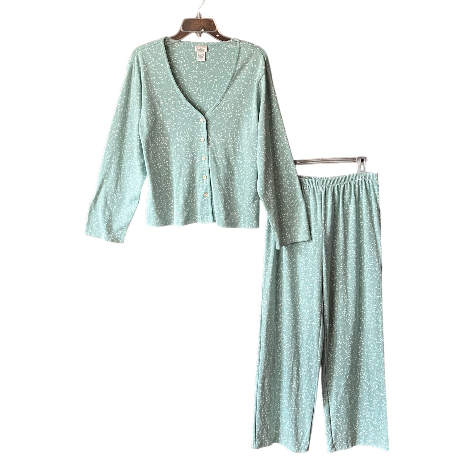 Jenny Buchanan 2 Piece Floral Pajama Set Size Medium