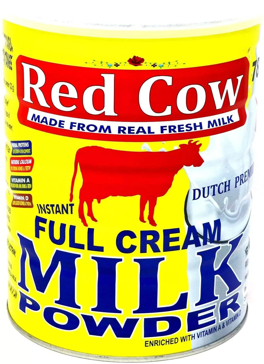 Red Cow Full Cream Milk Powder 900g, Made from Fresh Milk, Dutch Premium Red Cow Full Cream Milk Powder 900g, Made from Fresh Milk, Dutch Premium