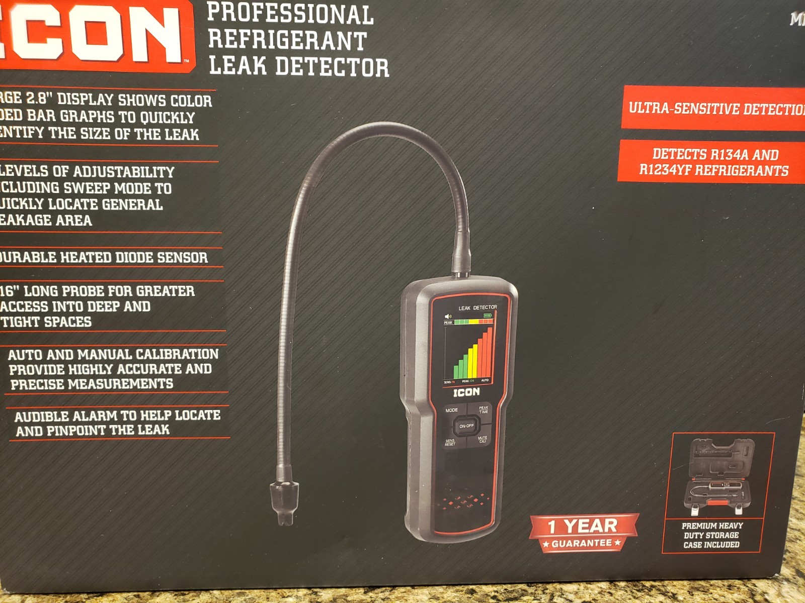 NEW ICON  Professional Refrigerant Leak Detector MRLD 59375