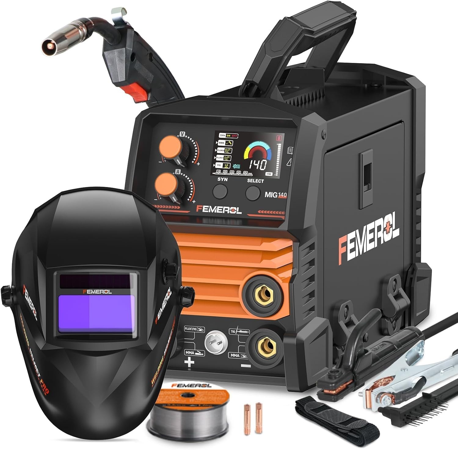 140A 3 in 1 MIG Welder,Flux Core, MIG/Lift TIG/Stick Welding Machine 110V 140A 3 in 1 MIG Welder,Flux Core, MIG/Lift TIG/Stick Welding Machine 110V