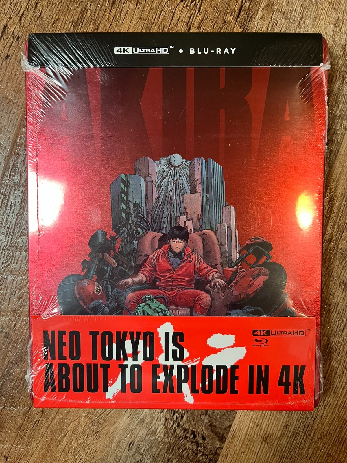 Akira w. Steelbook (4K UHD + Blu-ray, 1988, Region Free) *BRAND NEW/SEALED*
