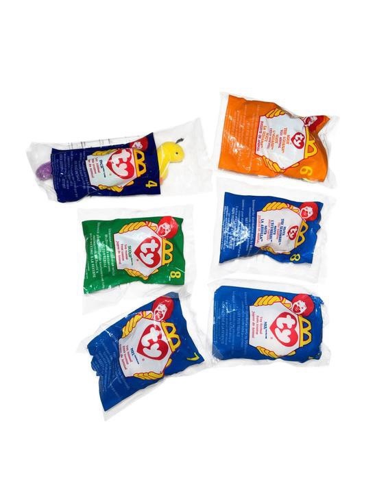 1990s McDonald’s TY Teenie Beanie Babies Lot of 6 Original Sealed Packages