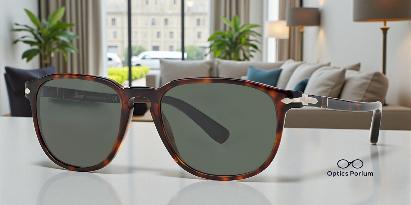 PERSOL PO3019S 24 31 Havana Green 55 mm Men\'s Sunglasses PERSOL PO3019S 24 31 Havana Green 55 mm Men\'s Sunglasses