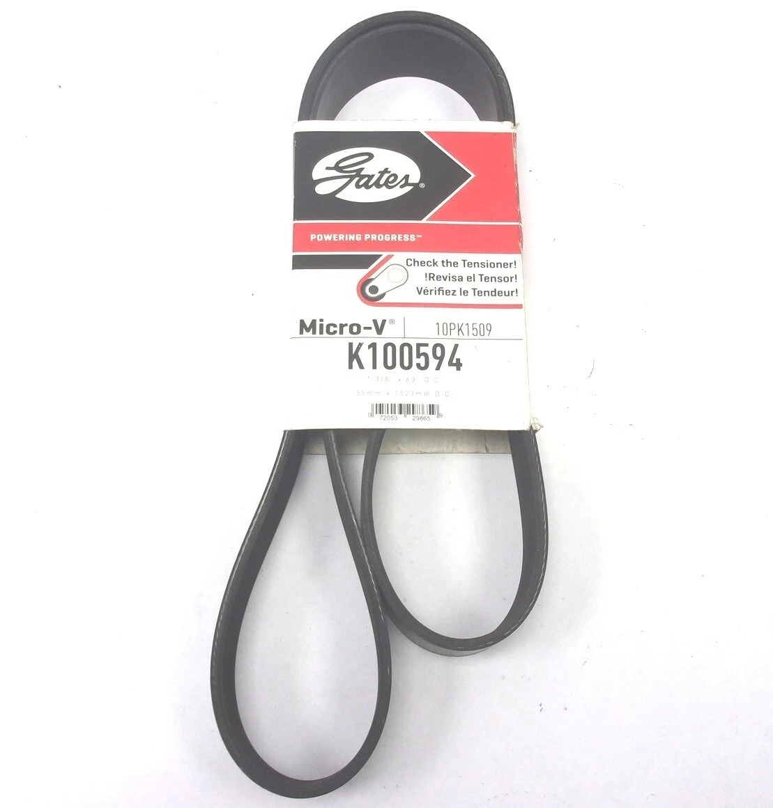 K100594 NEW GATES SERPENTINE MICRO-V BELT 10PK1509 60\