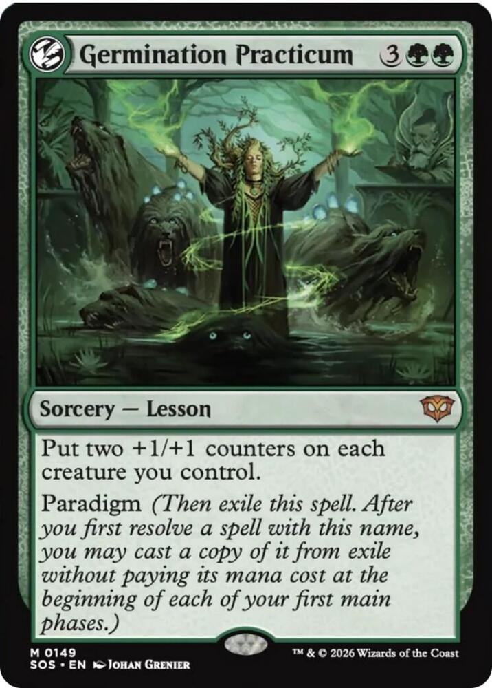 1x Germination Practicum - Secrets of Strixhaven Near Mint - MTG