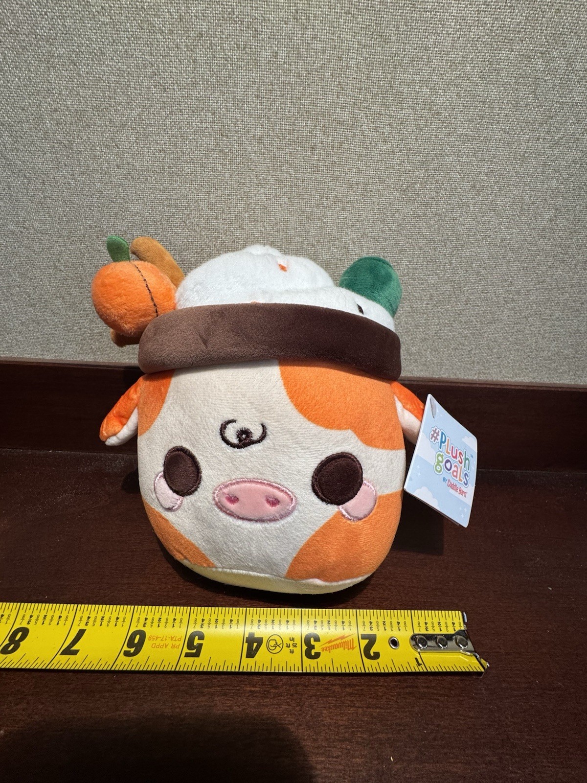 Plushgoals By Cuddle Barn Pumpkin Spice Mooshake Plush, Kawaii Limited Ed, NWT