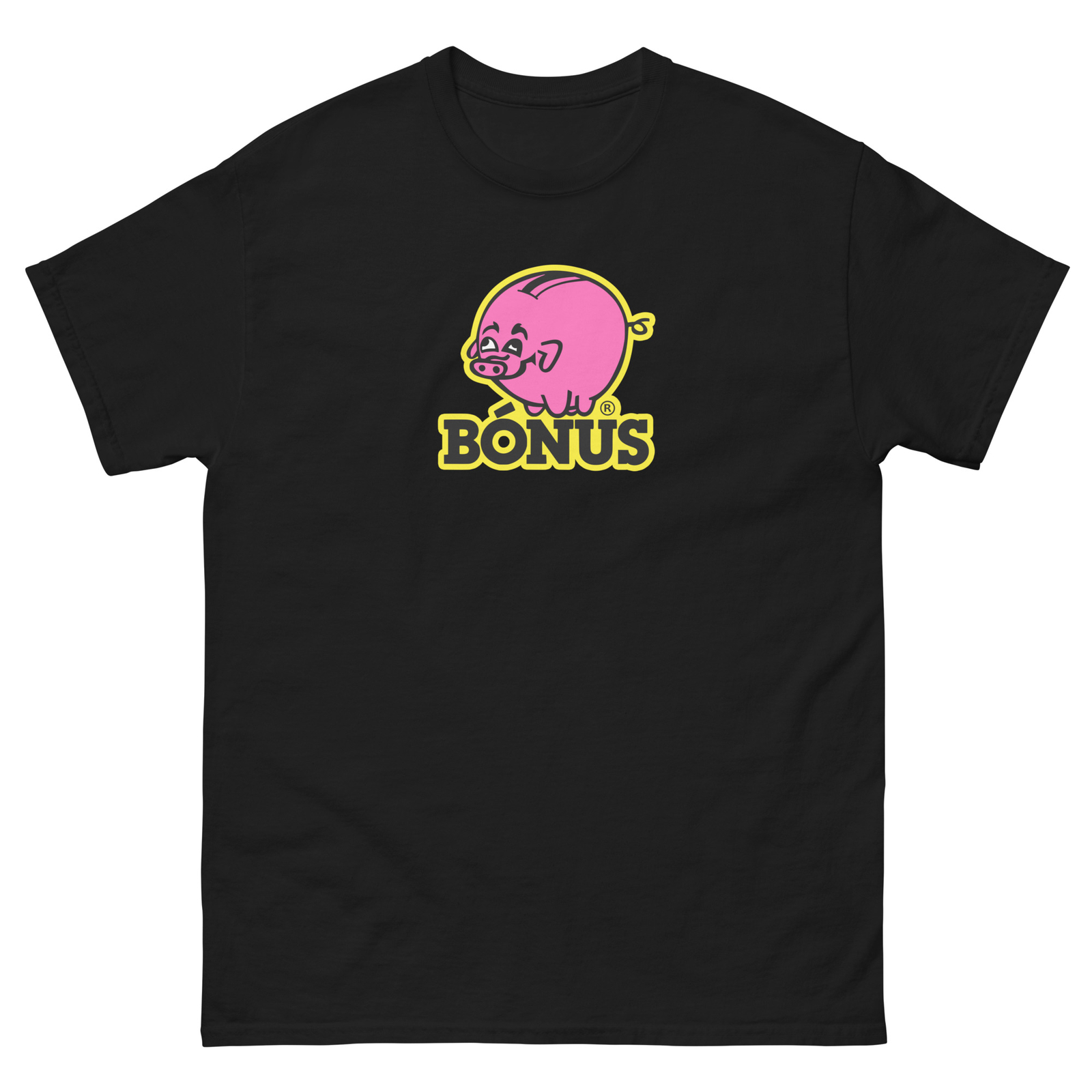 BONUS Iceland Supermarket Pink Piggy Bank Logo Tee Reykjavik Iceland Souvenir