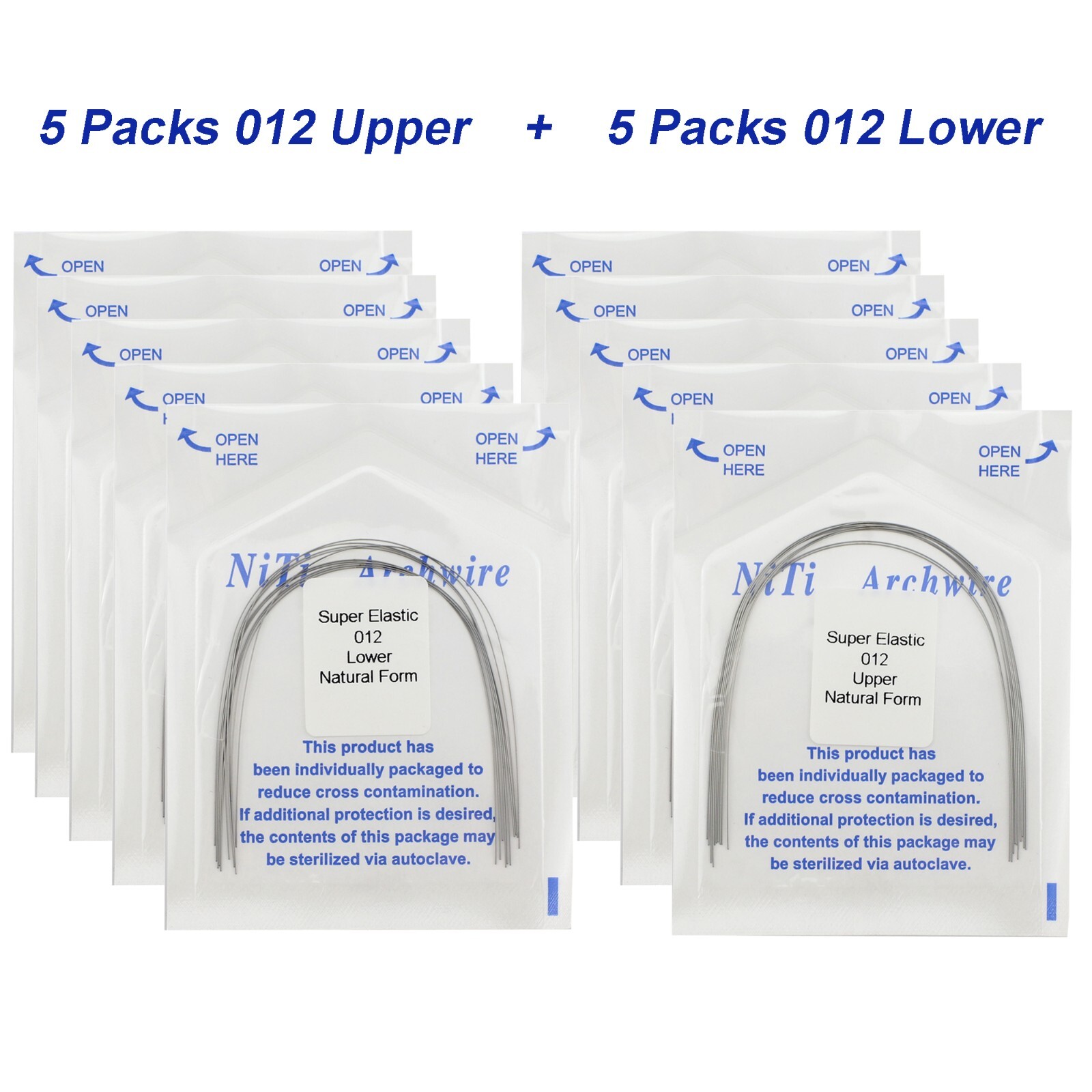100PCS Dental Orthodontic Arch Wire Niti Natural Form Round Rectangular 16x22 14 100PCS Dental Orthodontic Arch Wire Niti Natural Form Round Rectangular 16x22 14