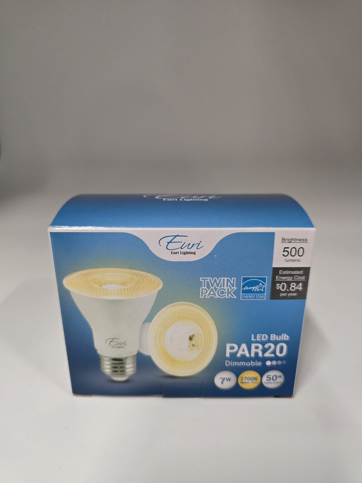 10 x 2 pack bulbs - LED PAR20Bulb - 7W - 500Lumens --2700K- 20 bulbs