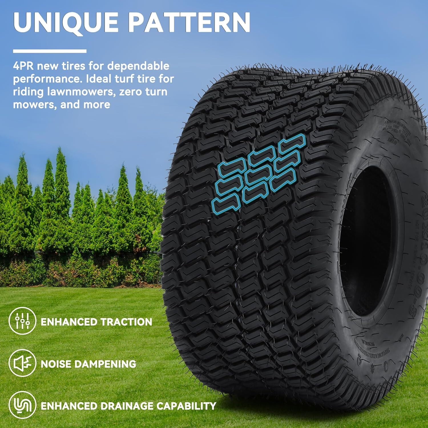 2Pcs 20x8.00-8\