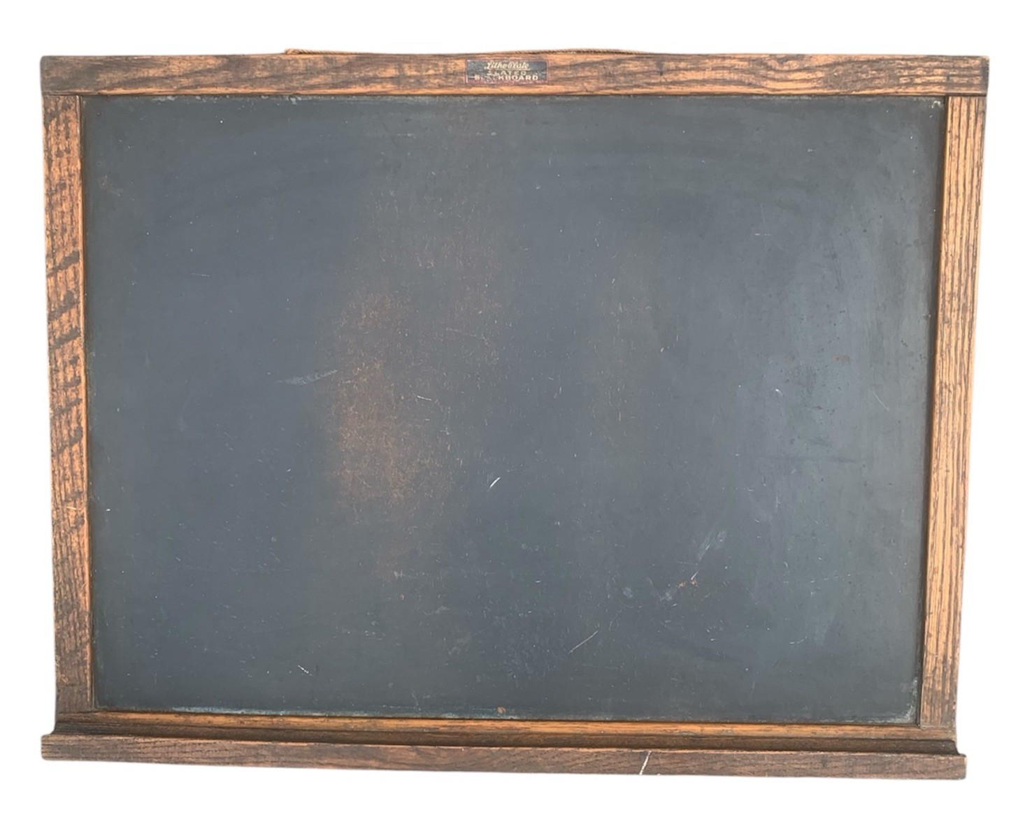 Vtg Richmond School Furniture Slate 1940's Oak Framed Chalkboard W Tray 19x25 Vtg Richmond School Furniture Slate 1940's Oak Framed Chalkboard W Tray 19x25
