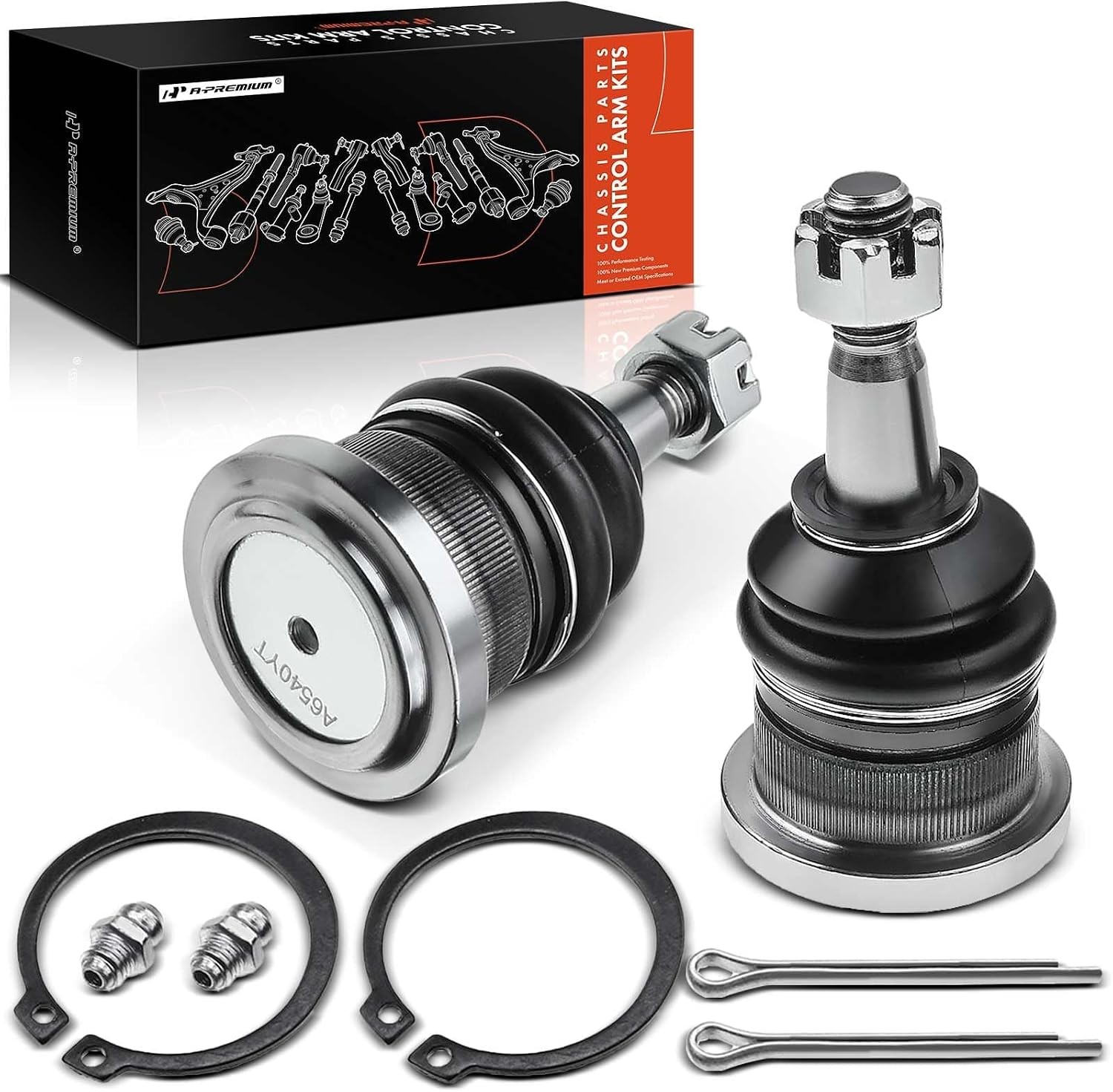 A-Premium 2 x Front Upper Ball Joint, Compatible with Chevy GMC Cadillac A-Premium 2 x Front Upper Ball Joint, Compatible with Chevy GMC Cadillac