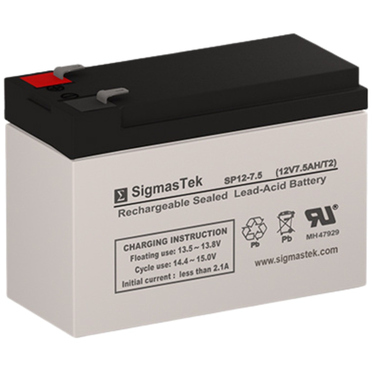 SigmasTek Battery Replacement for CyberPower UP625, SLA Rechargeable 12V 7.5Ah