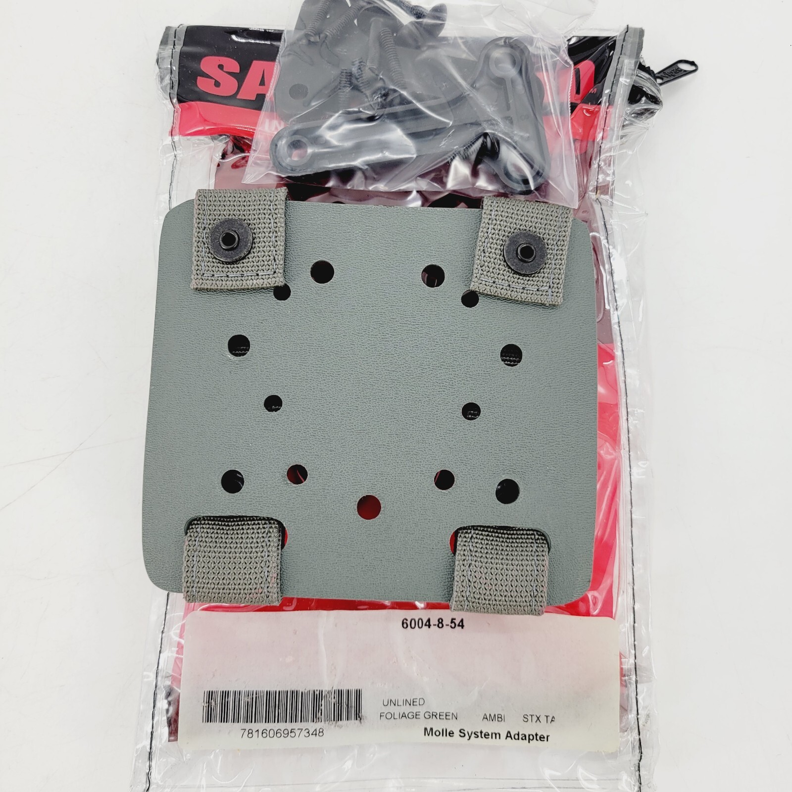 Safariland Small MOLLE Adapter Plate 6004-8-54 w/ Spacers & Screws Foliage Green