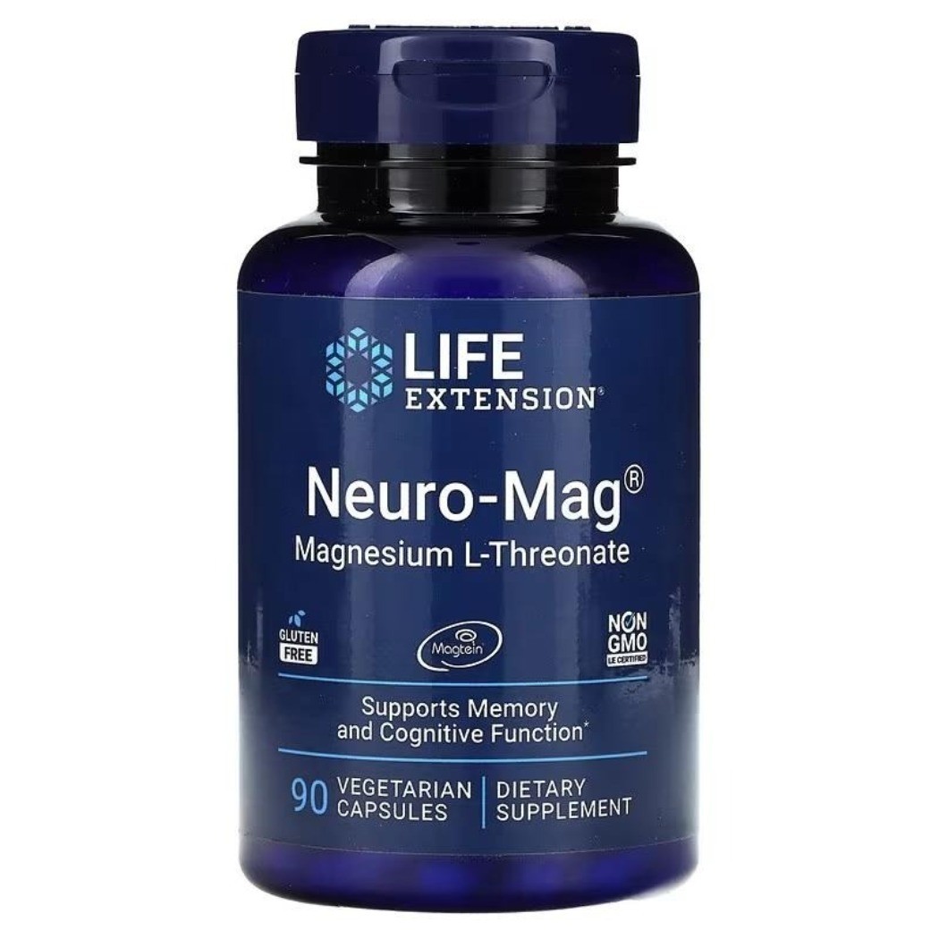 NEW！Life Extension Neuro-Mag, Magnesium L-Threonate, 90 Vegetarian Capsules