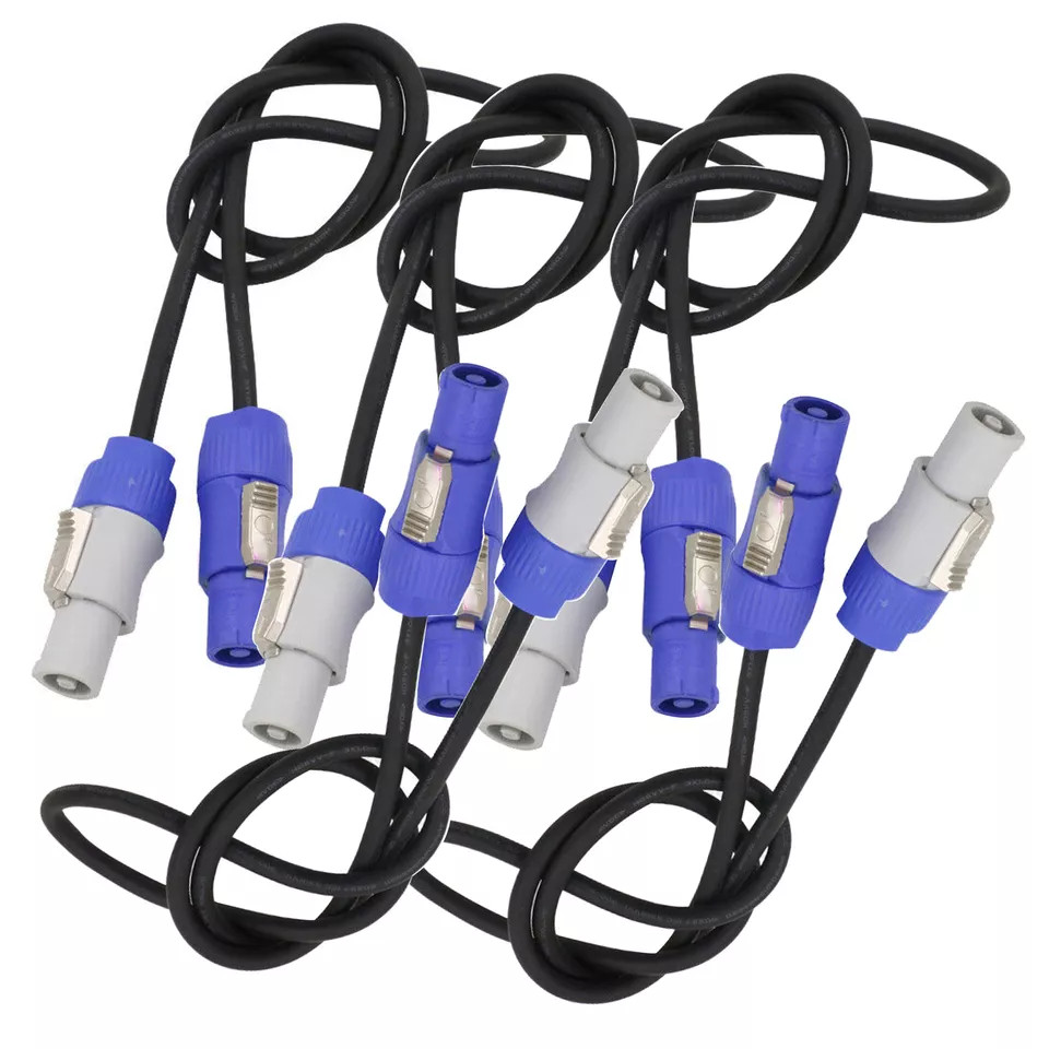 5Pack 5ft Powercon Extended Cable Power Plug Male to Female for Stage Par Light 5Pack 5ft Powercon Extended Cable Power Plug Male to Female for Stage Par Light