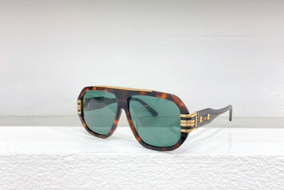Cazal MOD.882 Tortoise Gold Green Retro Double Bridge Unisex 61-14-140