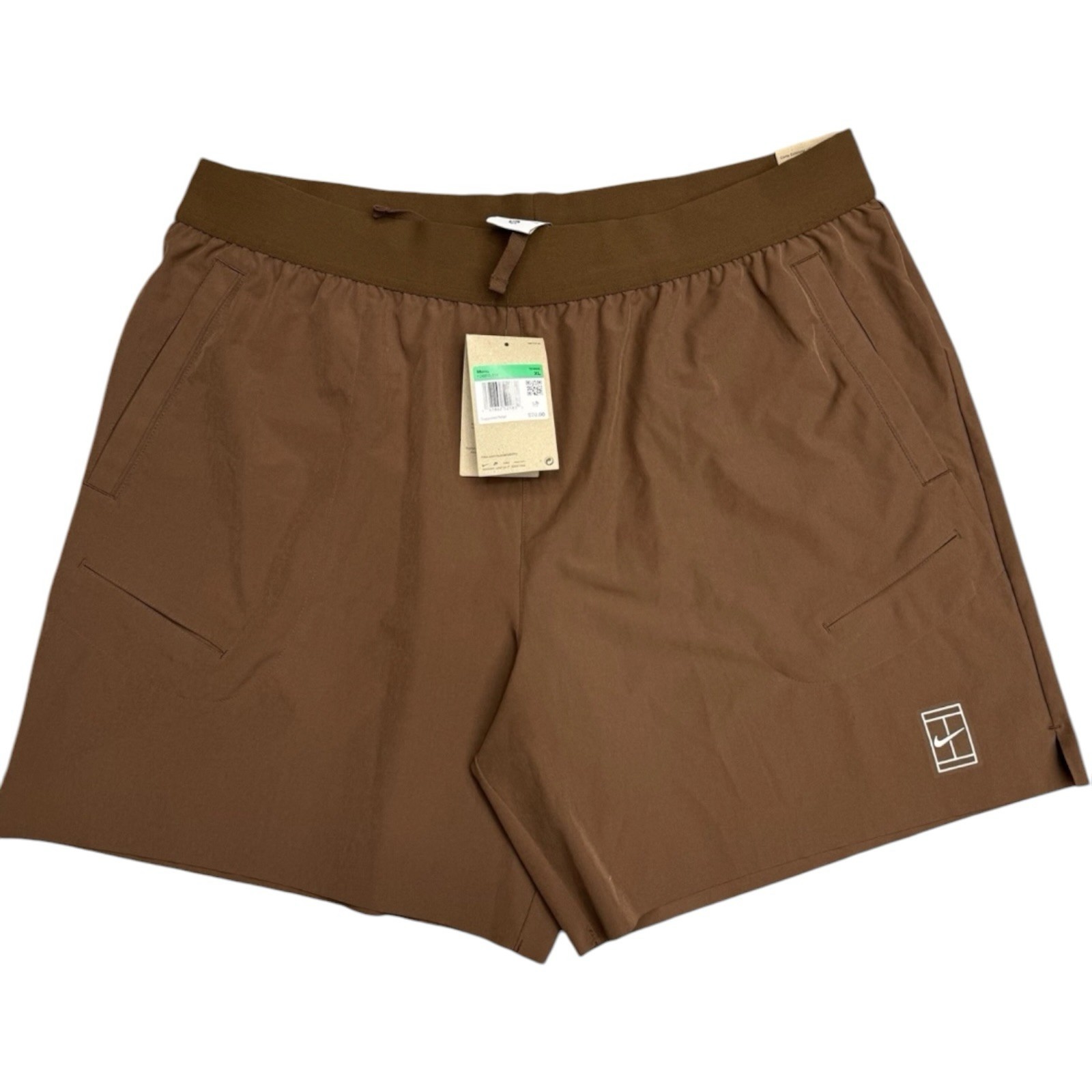 Nike Dri-FIT Tennis Shorts Mens XL Brown Standard Fit 6\