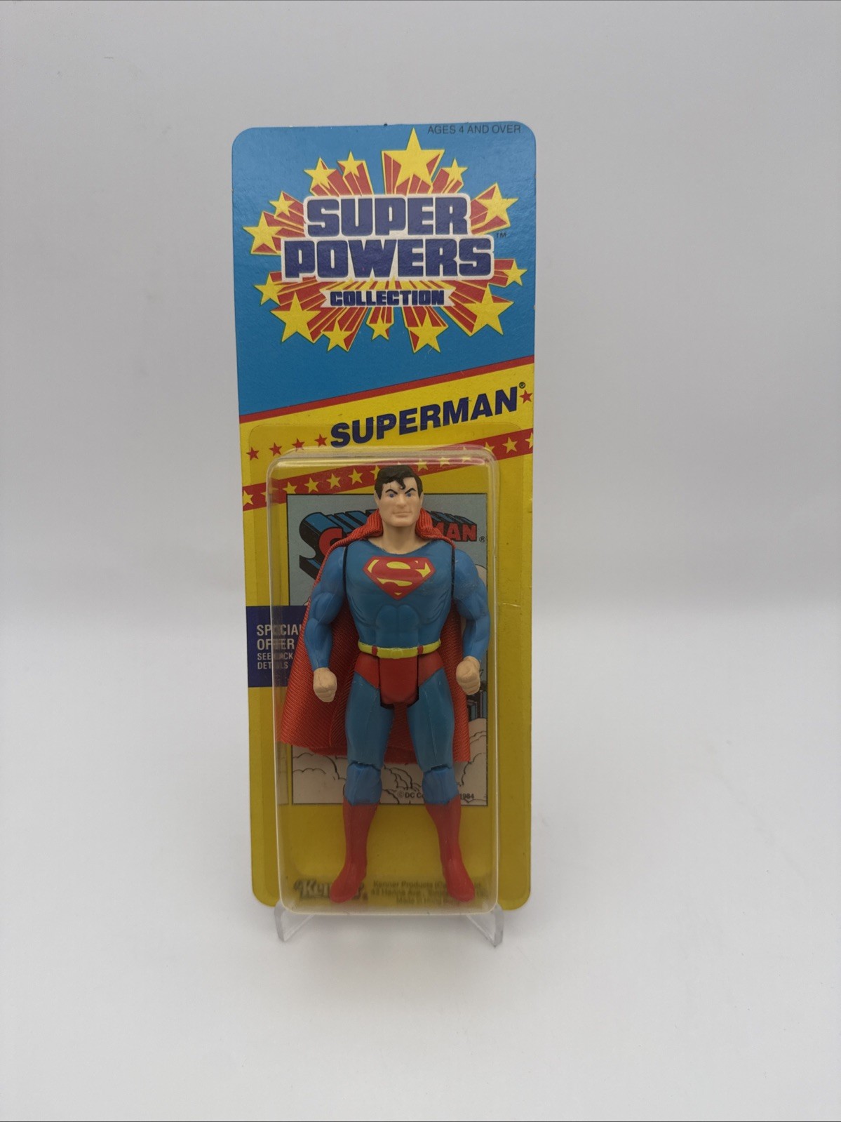1986 Kenner Superpowers Collection Superman Brand New Mint Packaging