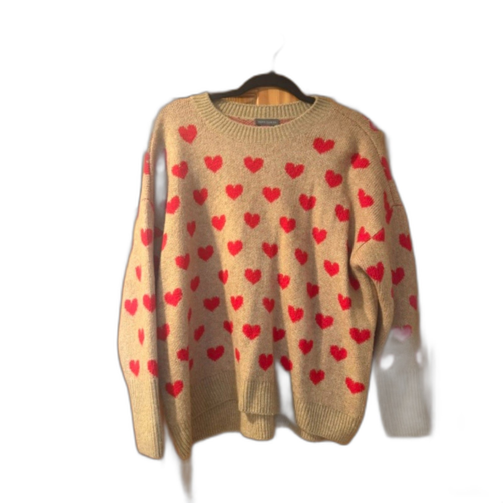 Vince Camuto Heart Sweater Size Medium