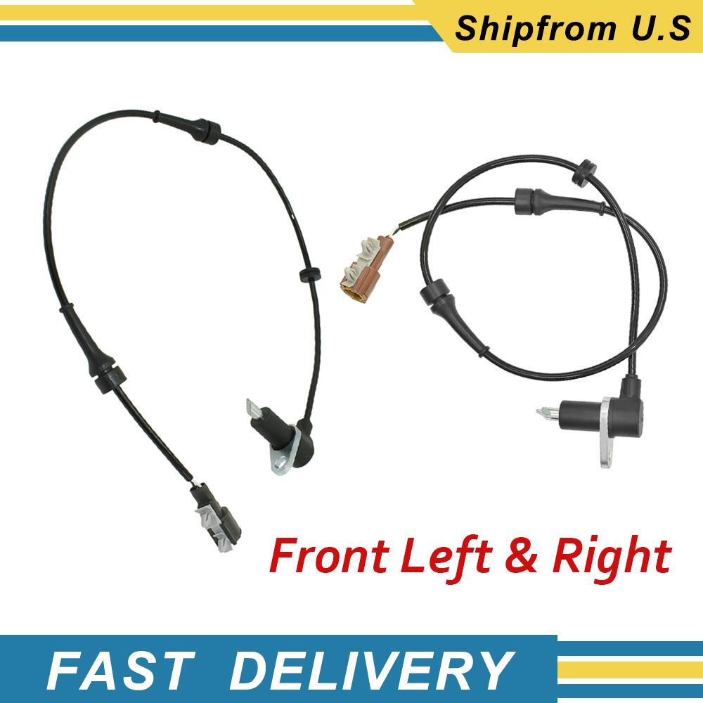 2PCS Front Left Right ABS Wheel Speed Sensor for INFINITI QX4 Nissan Pathfinder