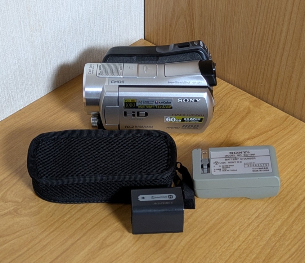 SONY HDR-SR11 Handycam Camcorder NightShot 10.2MP Full HD 60GB Japanese only Ex