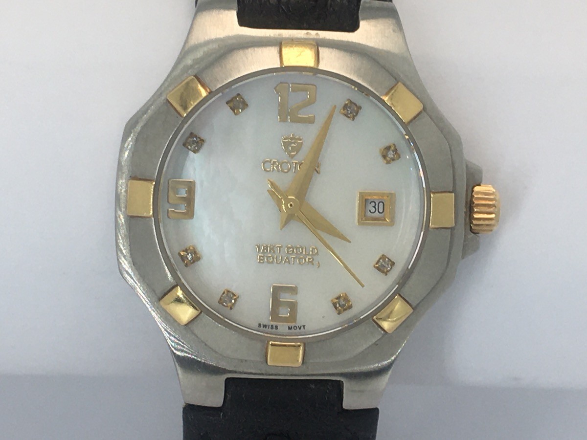 Croton 18K Gold Equator 28mm Watch (AP1143707)