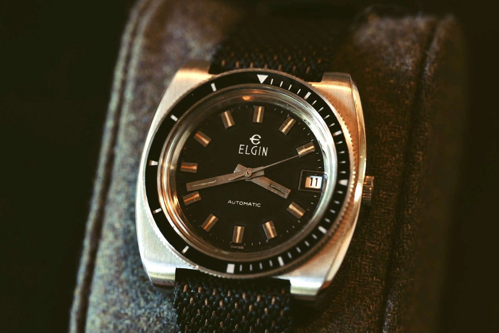 Vintage Elgin Automatic Diver - 38mm case - SERVICED