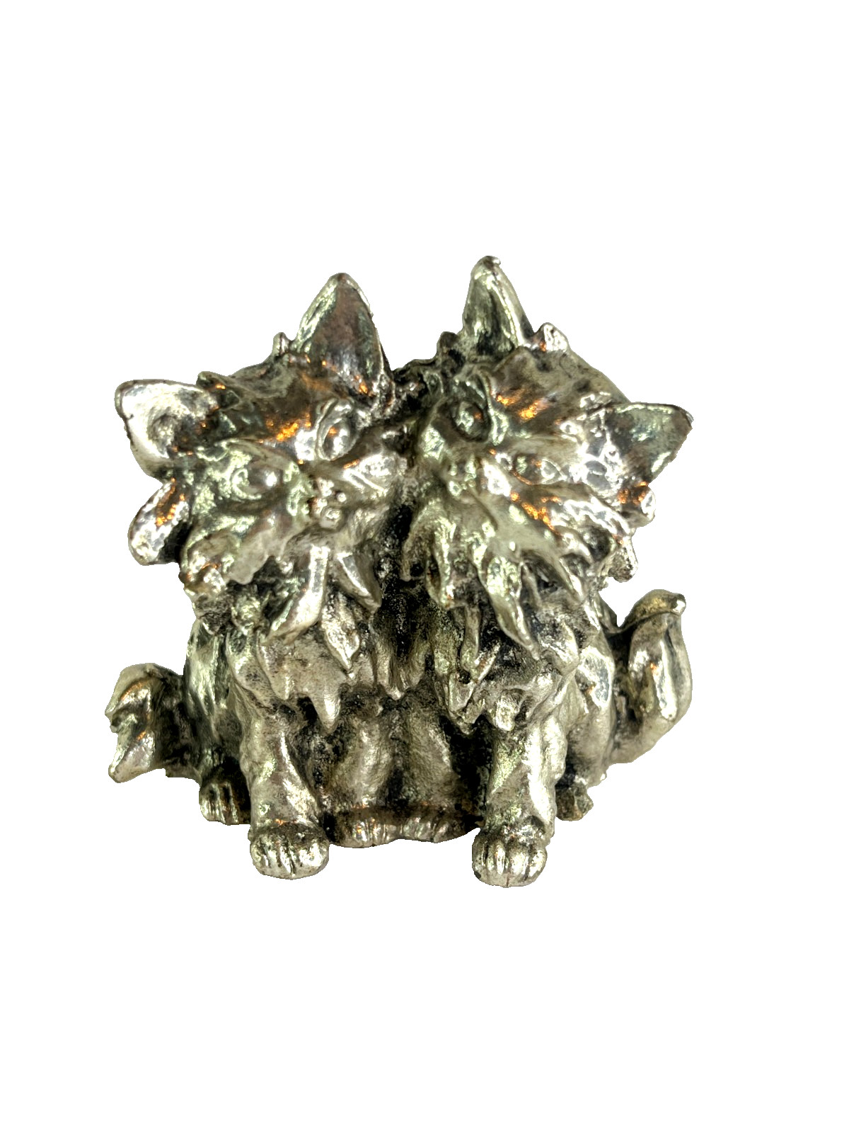 Vintage Italian Sterling Silver 925 Scottish Terrier Figurine - Stamped - 91.5G