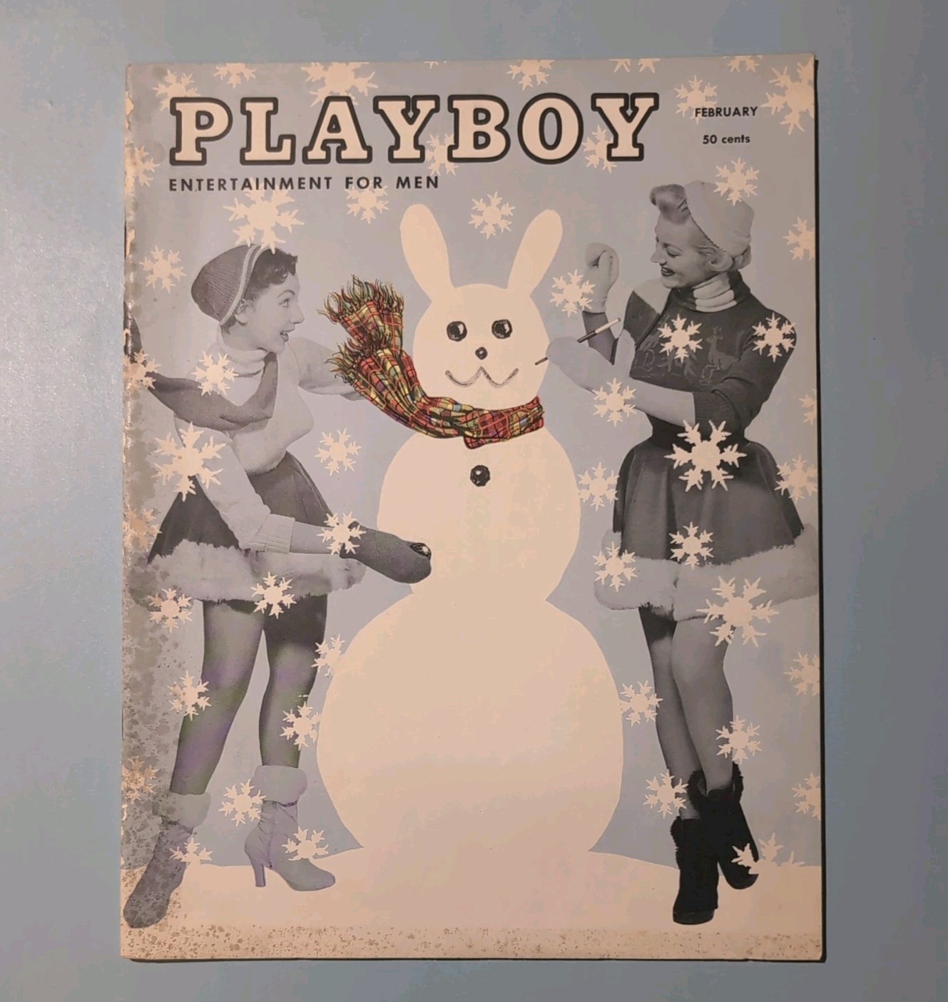 Playboy Feb. 1955 Near Mint Volume 2, Issue 2 Rare Vintage Snow Bunny Cover Playboy Feb. 1955 Near Mint Volume 2, Issue 2 Rare Vintage Snow Bunny Cover