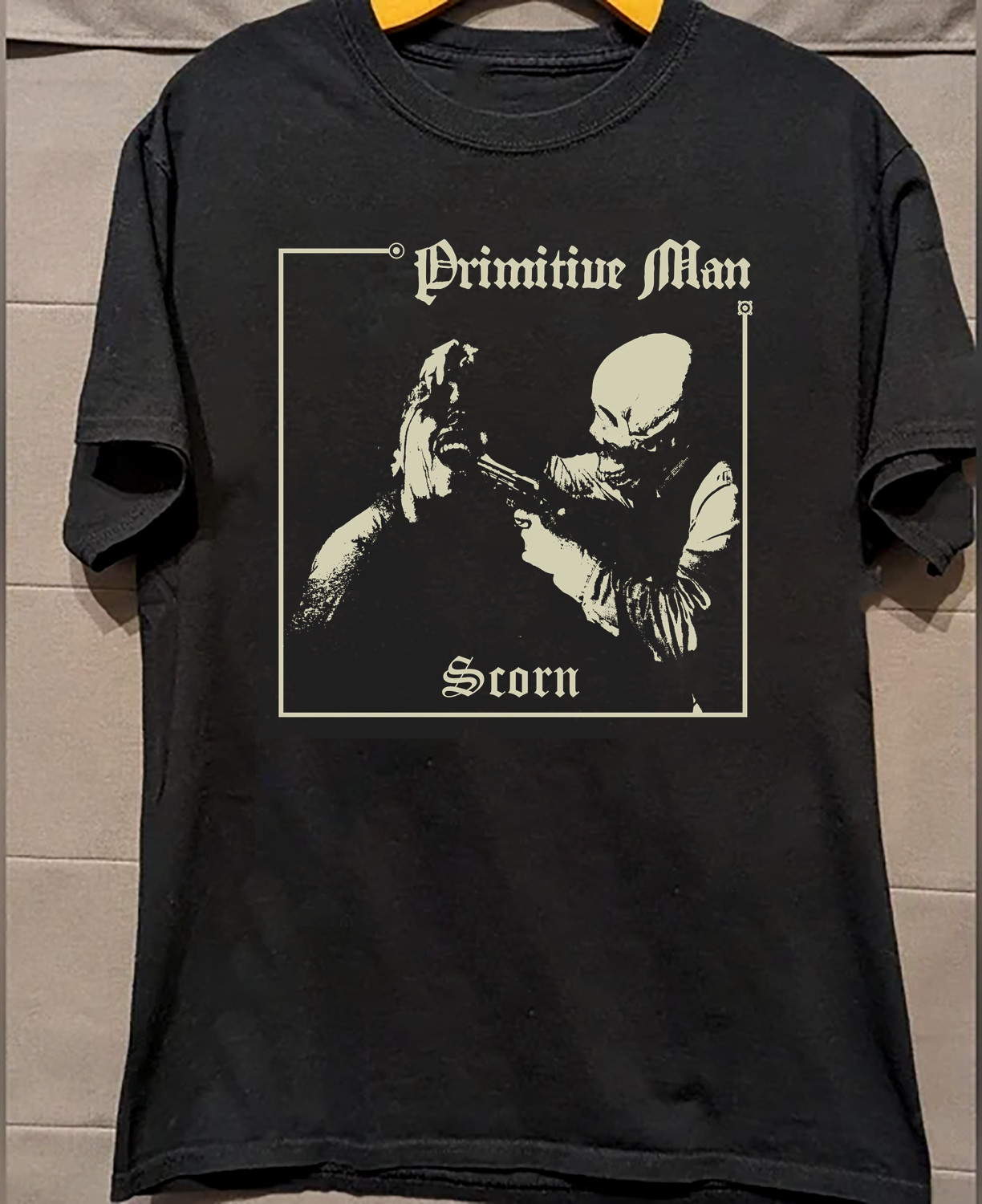 Collection Primitive Man Scorn T Shirt Black All Size S-5XL