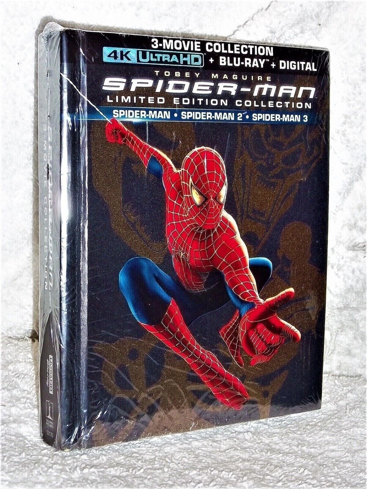 Spider-man LIMITED Edition 3-Film Collection (4K/Blu-ray, 2017 7-Disc) superhero