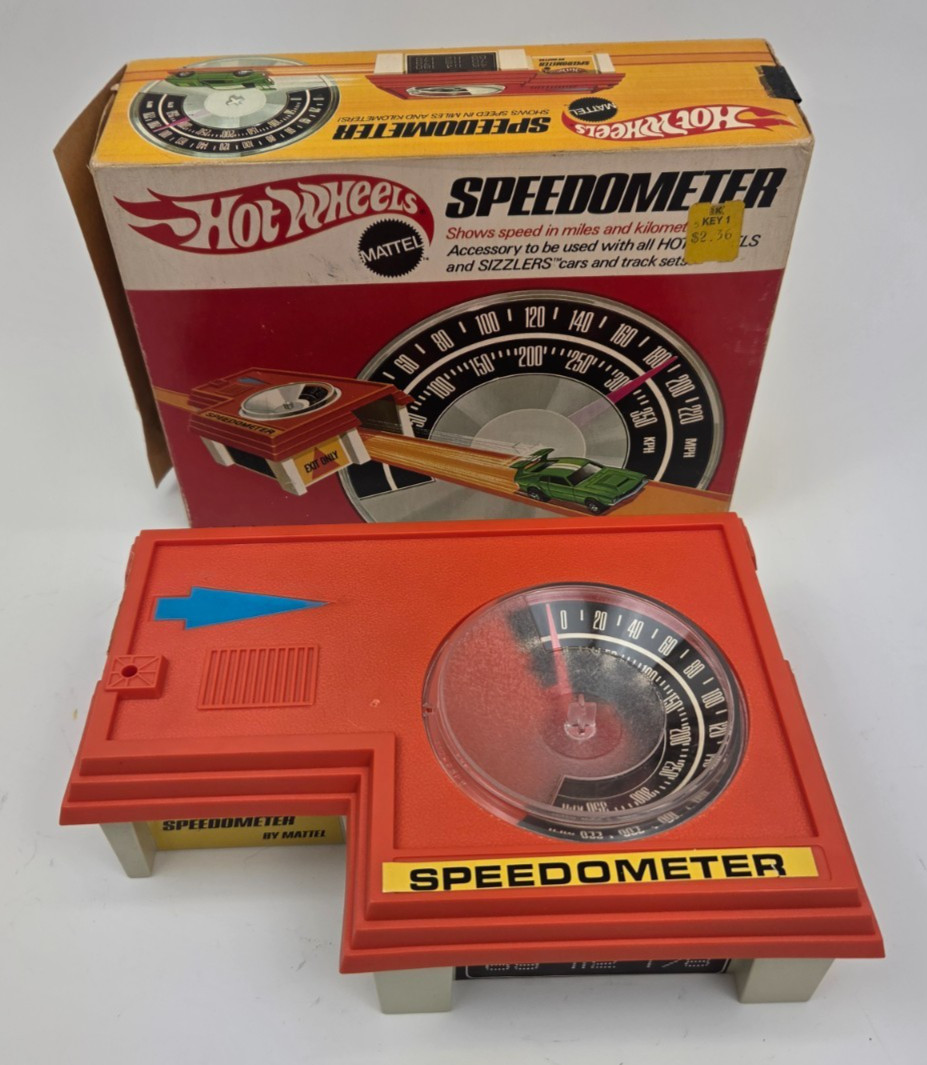 Vintage 1969 Mattel Hot Wheels Speedometer with Original Box Vintage 1969 Mattel Hot Wheels Speedometer with Original Box
