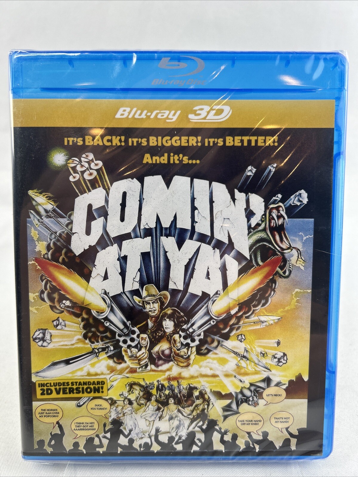 COMIN’ AT YA - 1981 (Blu-ray 3D, 2010) Spaghetti Western NIB NEW SEALED COMIN’ AT YA - 1981 (Blu-ray 3D, 2010) Spaghetti Western NIB NEW SEALED