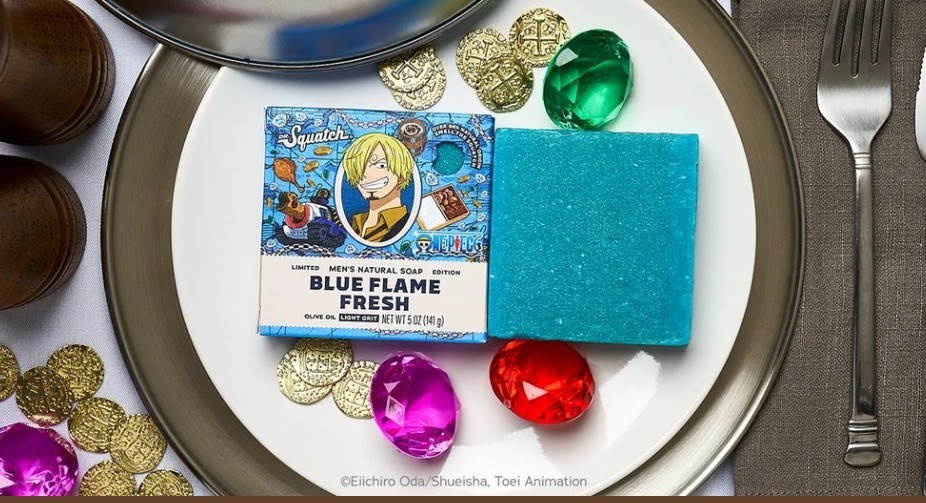 NEW SCENT 2 PACK Dr Squatch BLUE FLAME FRESH ONEPIECE LIMITED EDITION Bar