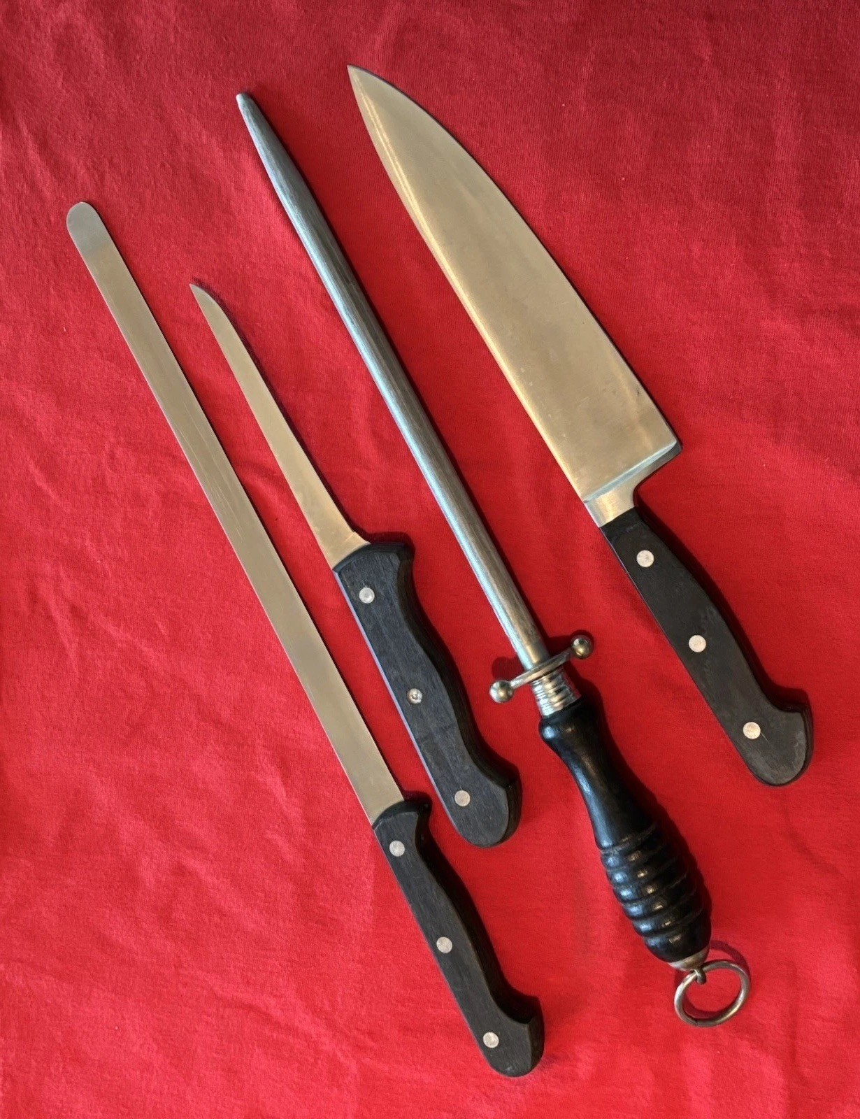 ED WUSTHOF - GERMAN MADE - 4582-4540-4606 & SHARPENING STEEL -