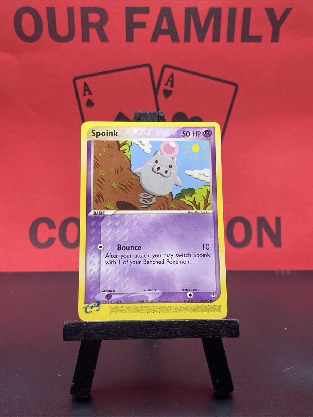 Spoink 73/97 Dragon Pokemon TCG Regular Common 2003 NM Spoink 73/97 Dragon Pokemon TCG Regular Common 2003 NM