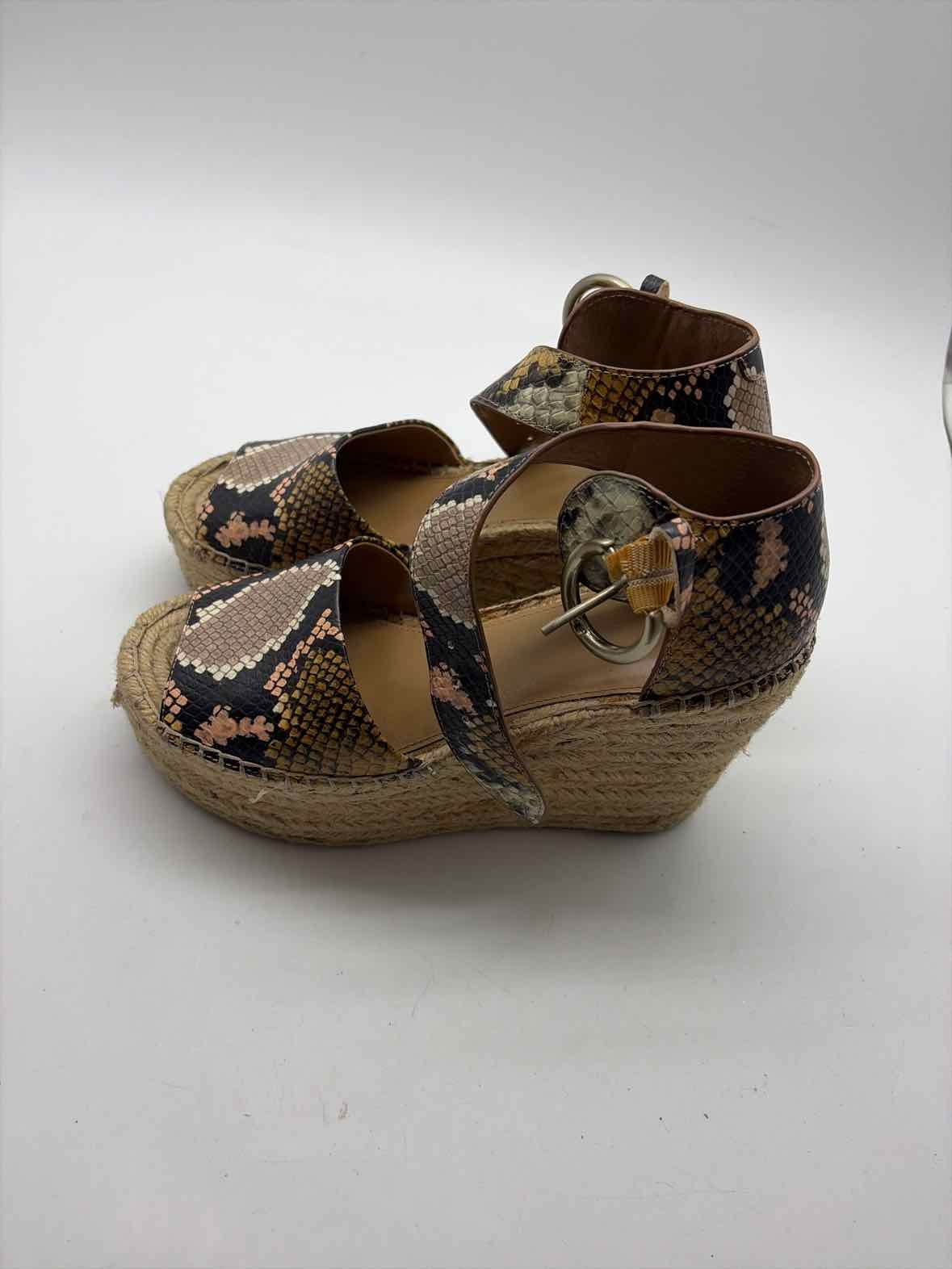 Pre-Owned Marc Fisher Grey Size 6 Espadrille Heels Pre-Owned Marc Fisher Grey Size 6 Espadrille Heels