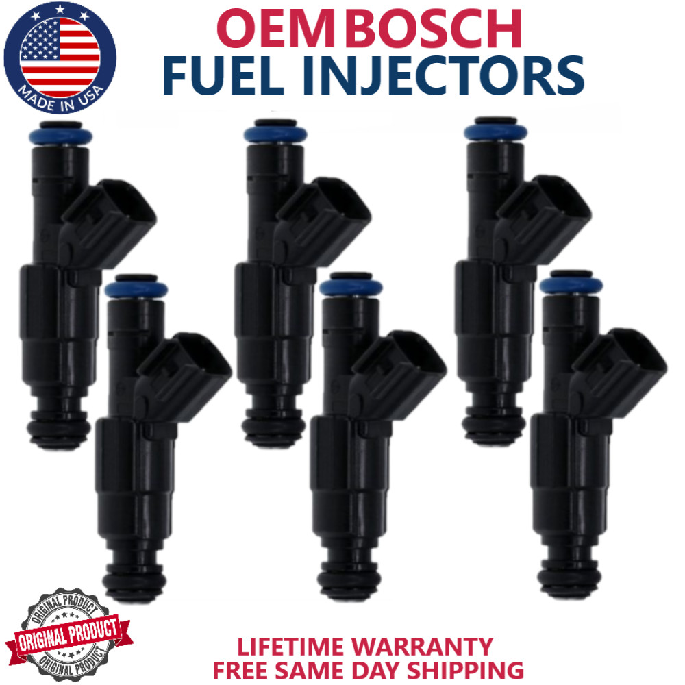 6pc OEM BOSCH Fuel Injectors For 2005-2009 Chevrolet Equinox, Pontiac Torrent V6