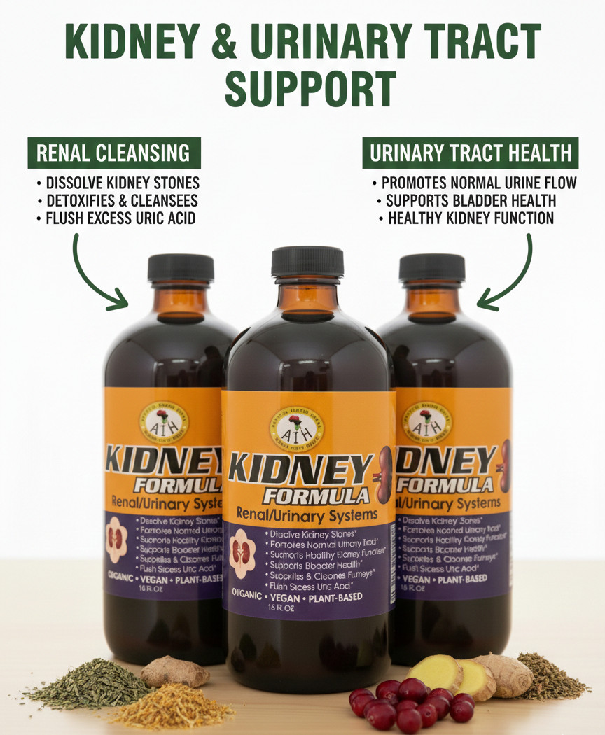 Kidney Formula 100% Natural Organic (Pack of 3) Tonic 16 oz bottle